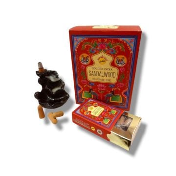 Sree Vani Sandalwood (Geri Akış) Back Flow Cones Tütsü (120 Adet)