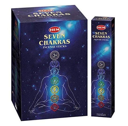 Hem 7 Chakra Pouch Hexa Çubuk Tütsü İncense Sticks (420 Adet)