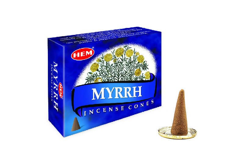 Hem Myrrh Cones Kokulu Konik Tütsü (120 Adet)
