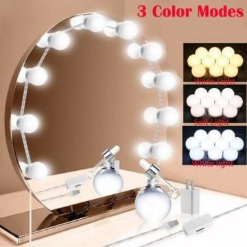 3 Renk Değiştiren Makyaj Led Ayna Lamba Işıkları