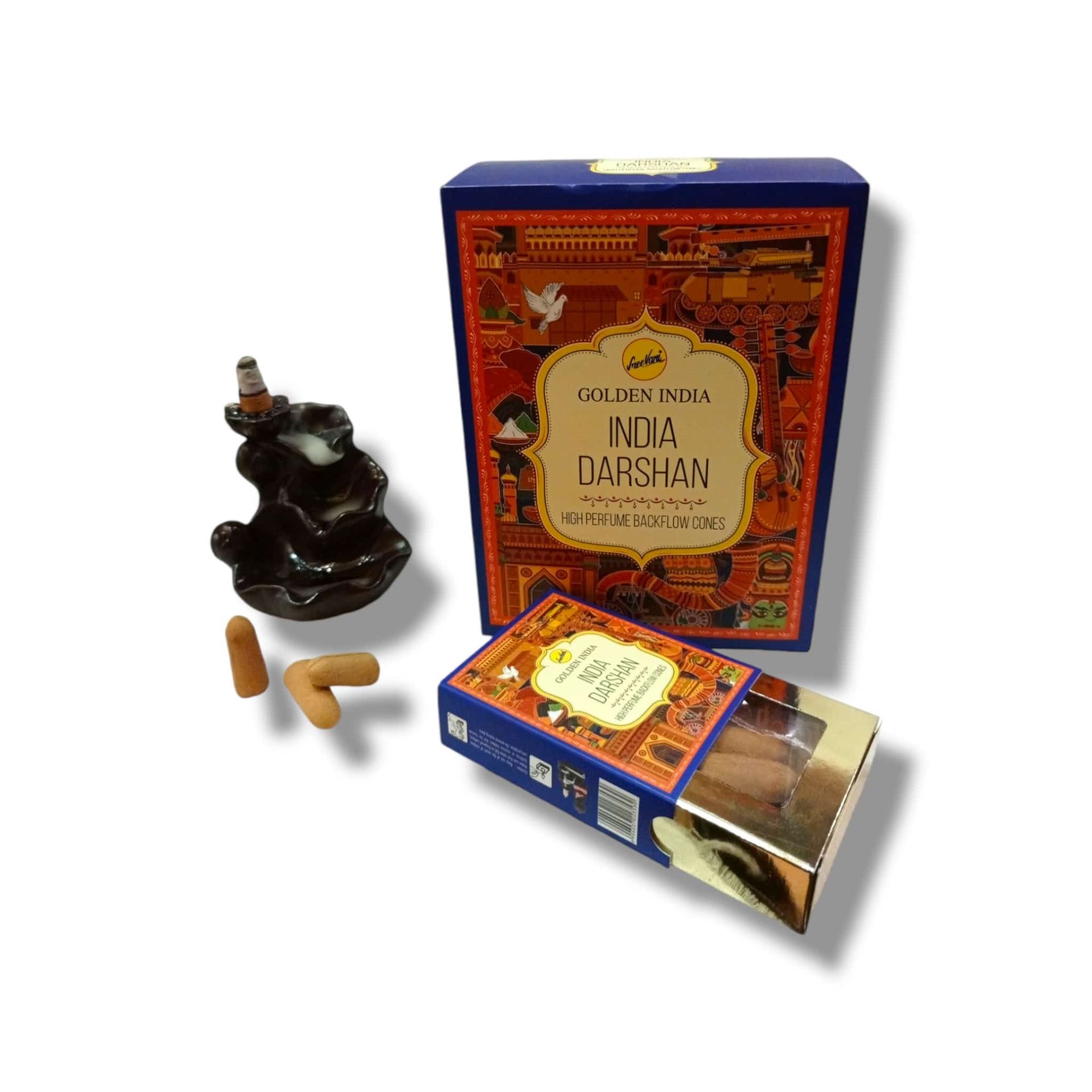 Sree Vani İndia Darshan Back Flow (Geri Akış)  Cones Tütsü (120 Adet)