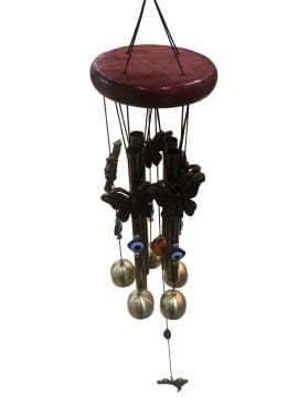 Kelebekli Tasarımlı Metal Rüzgar Çanı (60 cm)