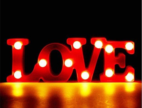 Dekoratif Led Love Gece Lambası