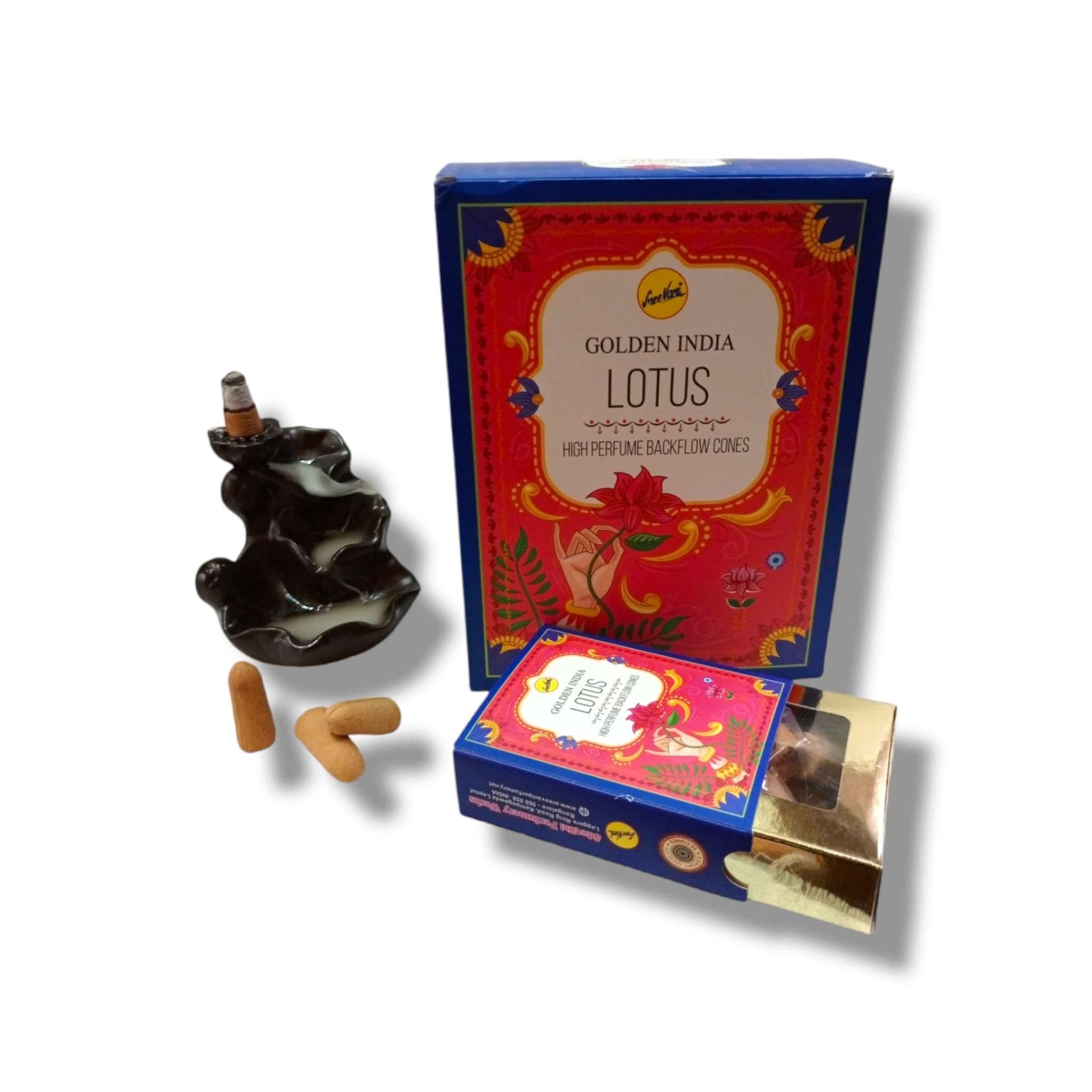 Sree Vani Lotus Back Flow (Geri Akış) Cones Tütsü (120 Adet)