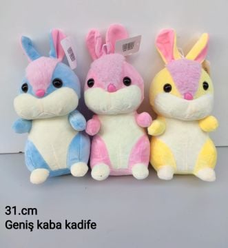 Sevimli Renkli Tavşanlar Karakterli Kadife Oyuncak