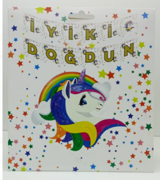 İyi ki Doğdun Unicorn Banner