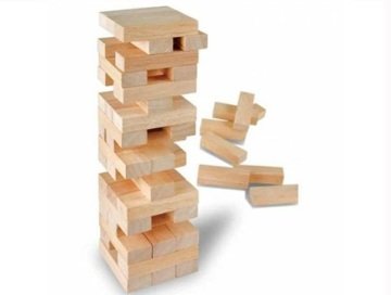Eğitici Ahşap Denge Blok Oyunu (54 Parça)
