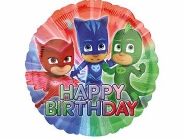 Pj Masks Happy Bırthday Yazılı 17 Inc Folyo Balon