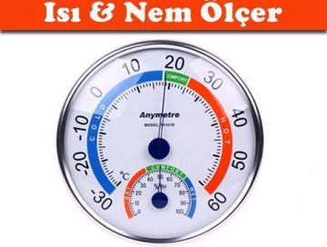 Termometre ve Nem Ölçer Anymetre Comfortable Meter