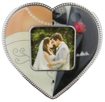 Dekoratif Kalpli Çerceve Magnet Gelin Damat Magnet (10 Adet)