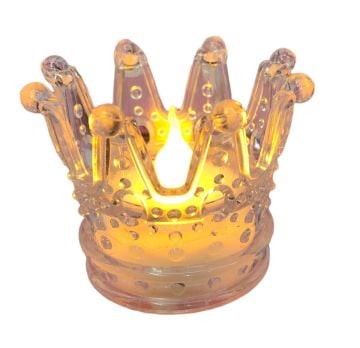 Dekoratif Mini Pilli Işıklı Kral Tacı Tasarımlı Lamba