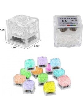 Erimeyen Led Işıklı Buz Küpleri Rgb (12 Adet)