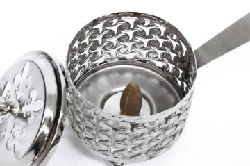 Dekoratif Metal Saplı Buhurdanlık