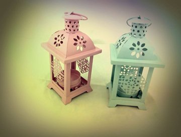 Dekoratif Mini Metal Tealight Mumluk