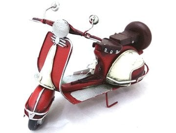 Scooter Dekoratif Nostaljik Metal Motorsiklet