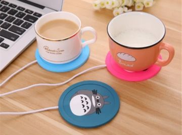 Usb Renkli Tasarımlı Bardak Isıtıcı Altlığı