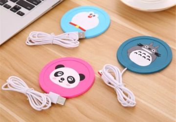 Usb Renkli Tasarımlı Bardak Isıtıcı Altlığı