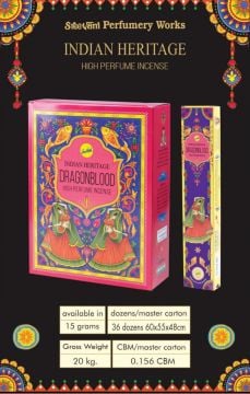 Sree Vani Dragon Blood Masala Naturel Çubuk Tütsü (12 x 15 Gr)