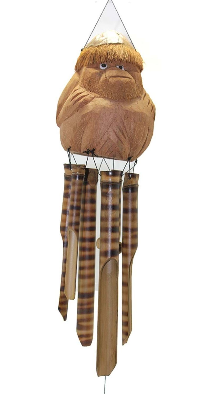 Maymun Tasarımlı Bambu Rüzgar Çanı (50 cm)