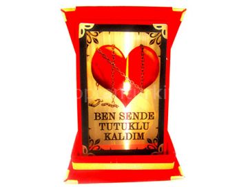 Sevgiliye Özel Mesajlı Plaket