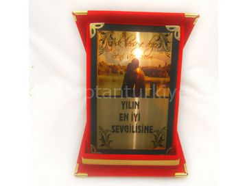 Sevgiliye Özel Mesajlı Plaket