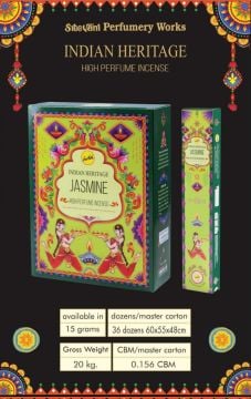 Sree Vani Jasmine (Yasemin) Naturel Çubuk Tütsü (12 x 15 Gr)