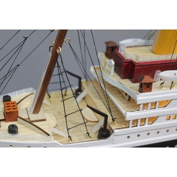 Işıklı Ledli Ahşap Titanik Gemisi (80 cm x 30 cm)