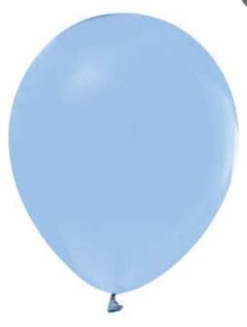 Düz Makaron Mavi Balon 5 inç (100 Adet)