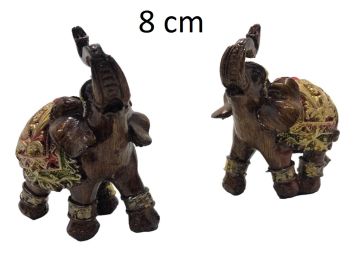 Mini Polyester Kahverengi Fil Biblosu (9 cm)