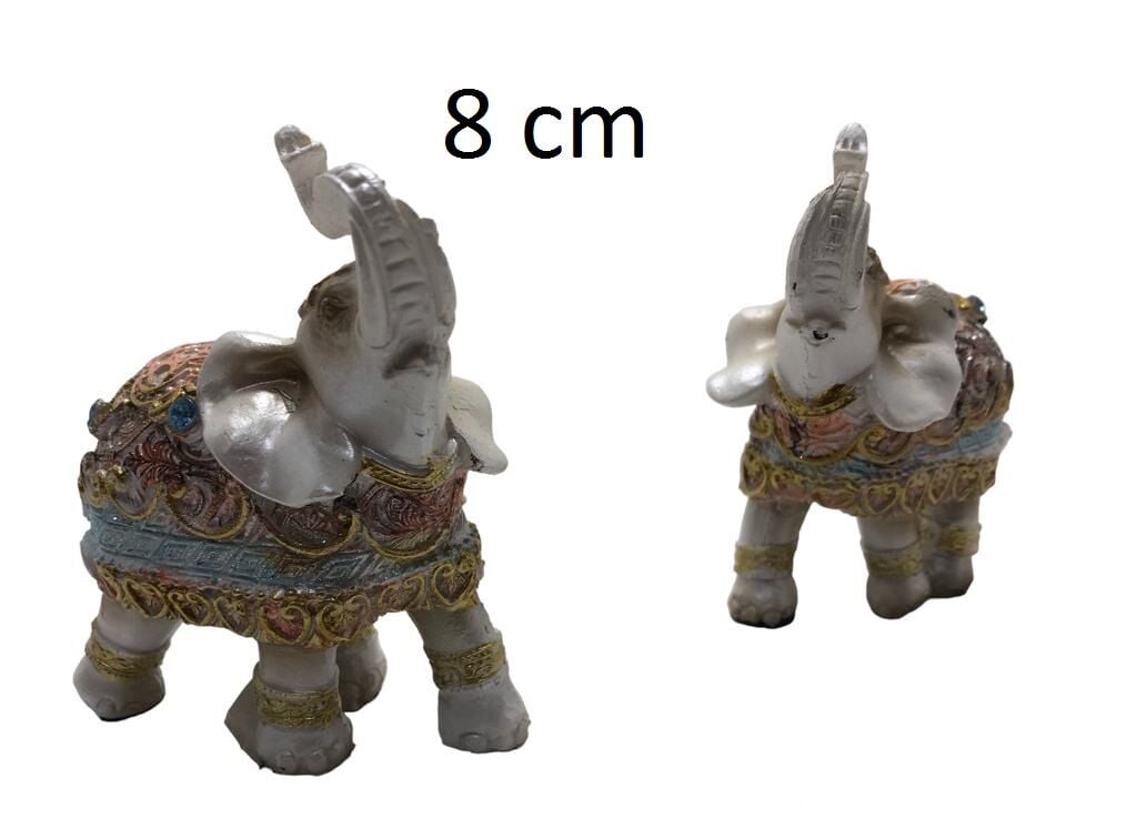 Polyester Mini Dekoratif Fil Biblosu (8 cm)