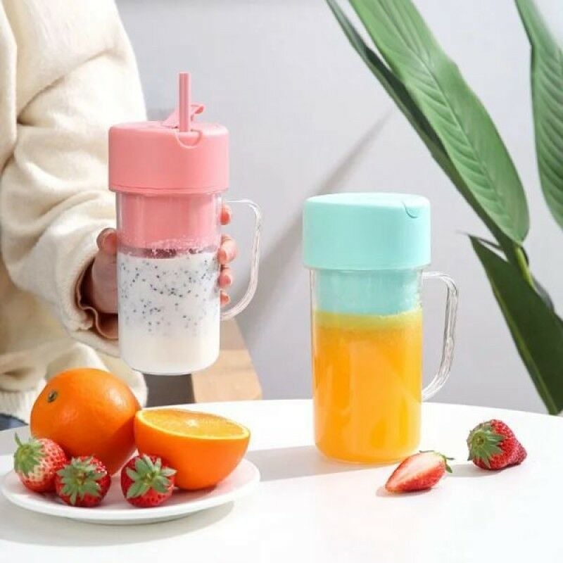 Taşınabilir Pipetli Bardak Mikser Blender (420Ml)