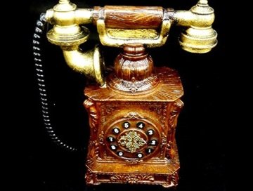 Dekoratif Nostaljik Polyester Telefon Kumbara