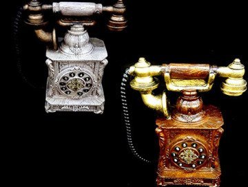 Dekoratif Nostaljik Polyester Telefon Kumbara
