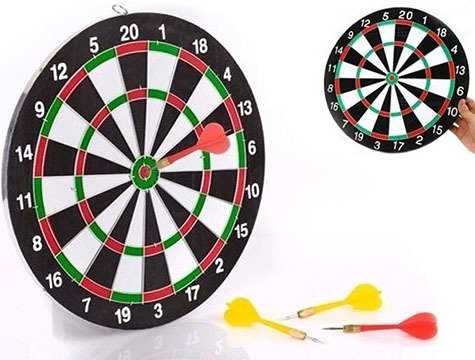 Çift Taraflı Dart Oyunu Tahtası Seti