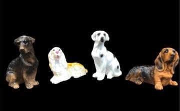Minyatür Polyester Köpek Teraryum Biblosu  (3 cm)