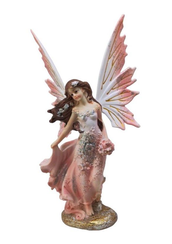 Dekoratif Peri Kızı Tasarımlı Polyester Biblo (16 cm)