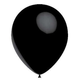 Düz Siyah Balon 5 inç (100 Adet)
