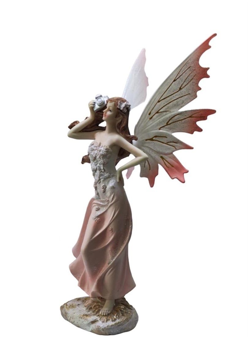Fotoğraf Çeken Peri Kızı Tasarımlı Polyester Biblo (25 cm)