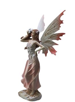 Fotoğraf Çeken Peri Kızı Tasarımlı Polyester Biblo (25 cm)