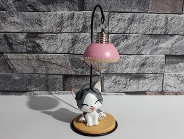 Işıklı Polyester Sevimli Kedi Biblosu