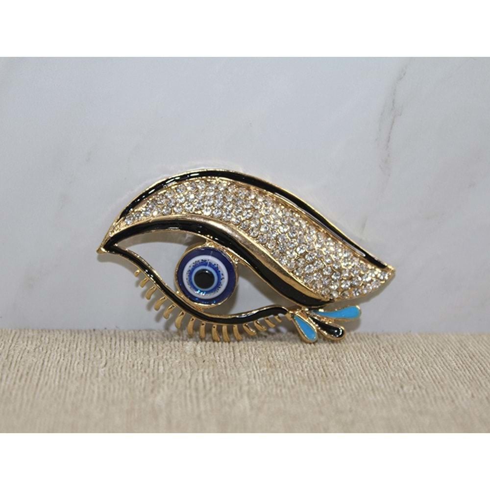 Swarovski Göz Tasarım Magnet Buz Dolabı Süsü
