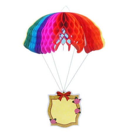 Paraşüt Renkli Süs Balonu
