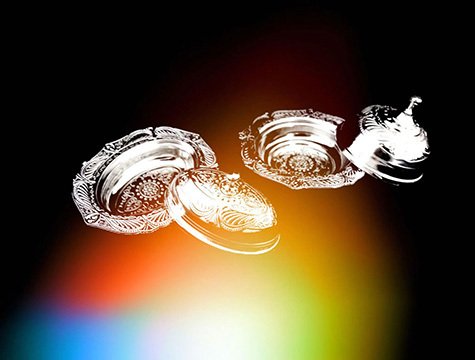 Metalize Kaplı Lokumluk Nikah Şekeri Kutusu
