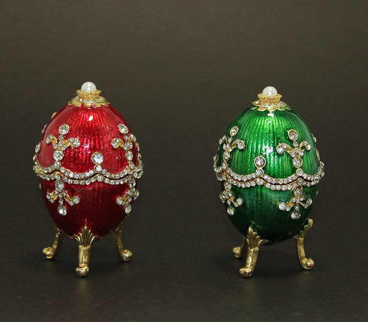 Dekoratif Swarovski Taşlı Yumurta (10 cm x 5 cm)
