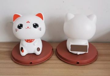 Solar Güneş Enerjili Dans Eden Sevimli Sallanan Kedi