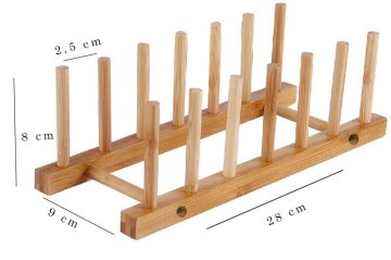 Bambu Ahşap Kitap ve Raf Standı