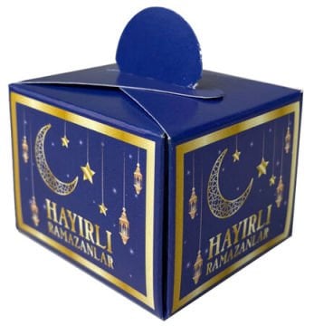 Hayırlı Ramazanlar Karton Kutu Lokumluk (25 Adet)