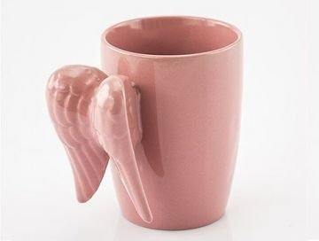 Melek Kanatlı Porselen Kupa Mug Stoneware