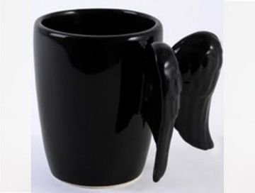 Melek Kanatlı Porselen Kupa Mug Stoneware