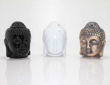 Seramik Buda Kafası Şeklinde Dekoratif Buhurdanlık
